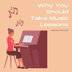Why you should take music lessons. Photo of student playing piano.
