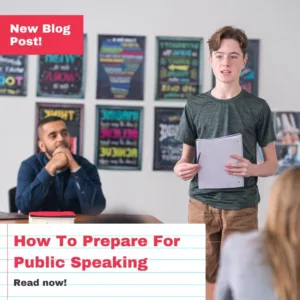 New blog post! How to prepare for public speaking. Read now!