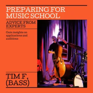 Preparing for music school admissions: advice from experts. Gain insights on music school applications and auditions. This part of our series gains insights from bass teacher, Tim F.