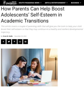 How Parents Can Help Boost Adolescents’ Self-Esteem in Academic Transitions