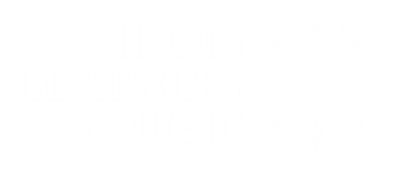 Hodis Learning & Music logo with a sun