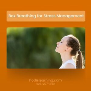 Box breathing for stress management 
