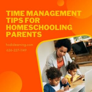 Time management tips for homeschooling parents