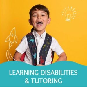 A child with learning disabilities is excited for school because he received tutoring.